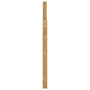 Μονάδα μπράτσων 2 pcs Λευκό 59 x 4 x 73 εκ Στερεό Ξύλο Ακακίας - Pakobazaar