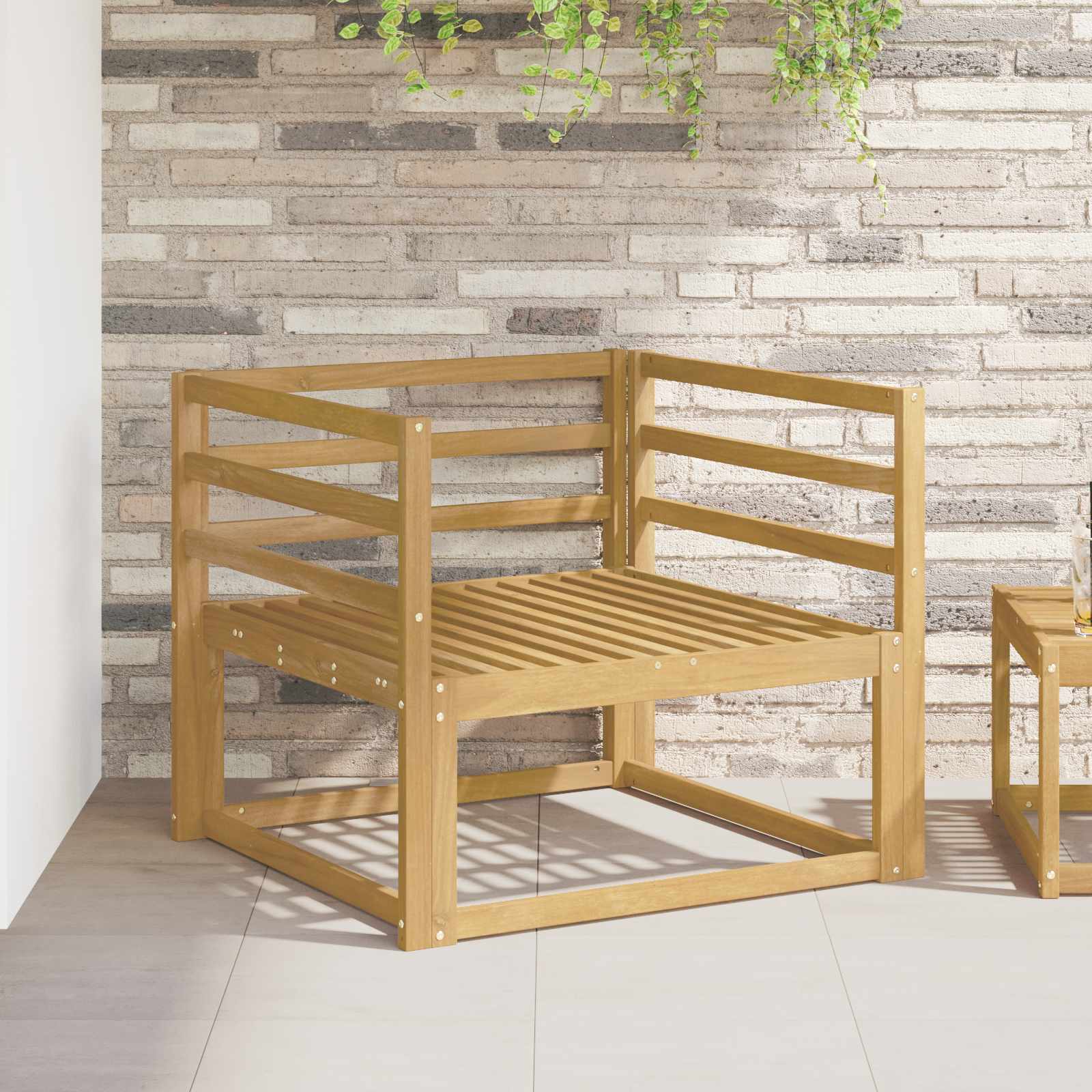 Μονάδα μπράτσων 2 pcs Λευκό 79 x 4 x 73 εκ Στερεό Ξύλο Ακακίας