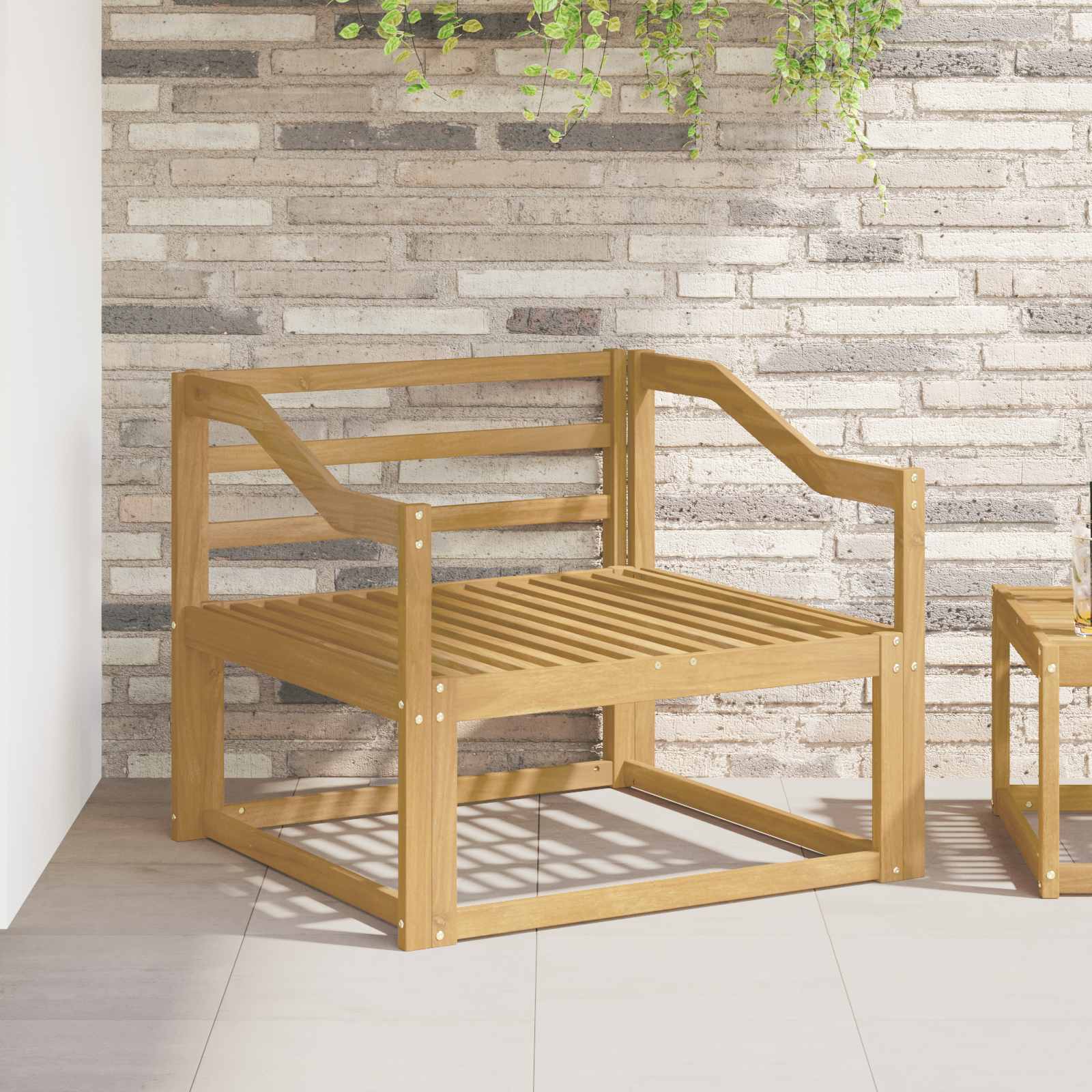 Μονάδα μπράτσων 2 pcs Λευκό 79 x 4 x 73 εκ Στερεό Ξύλο Ακακίας