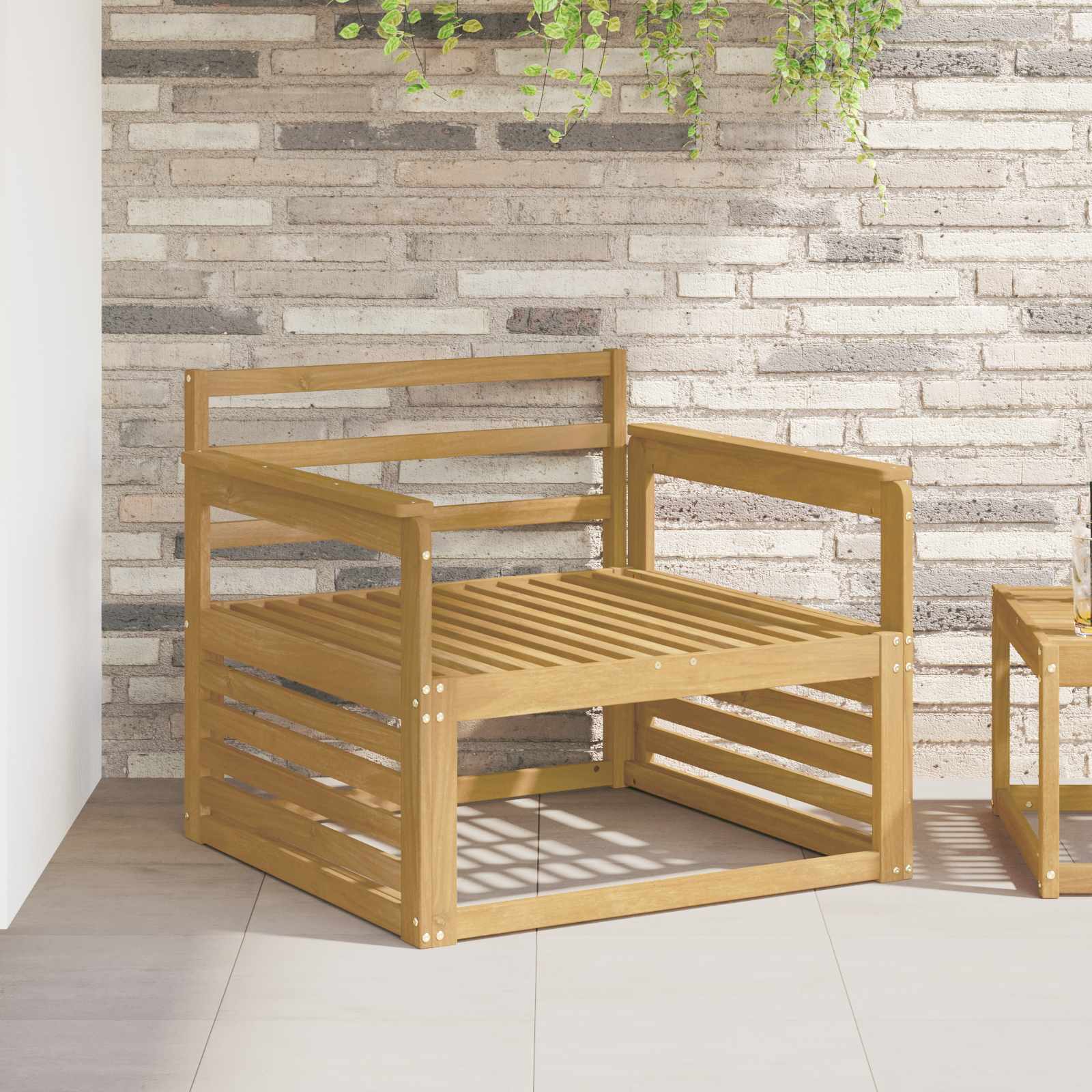 Μονάδα μπράτσων 2 pcs Λευκό 79 x 6 x 61 εκ. Στερεό Ξύλο Ακακίας