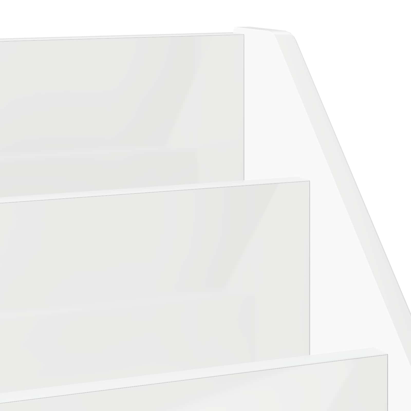 Βιβλιοθήκη Παιδιών Υψηλής γυαλάδας λευκό 72,5 x 29,5 x 69 εκ