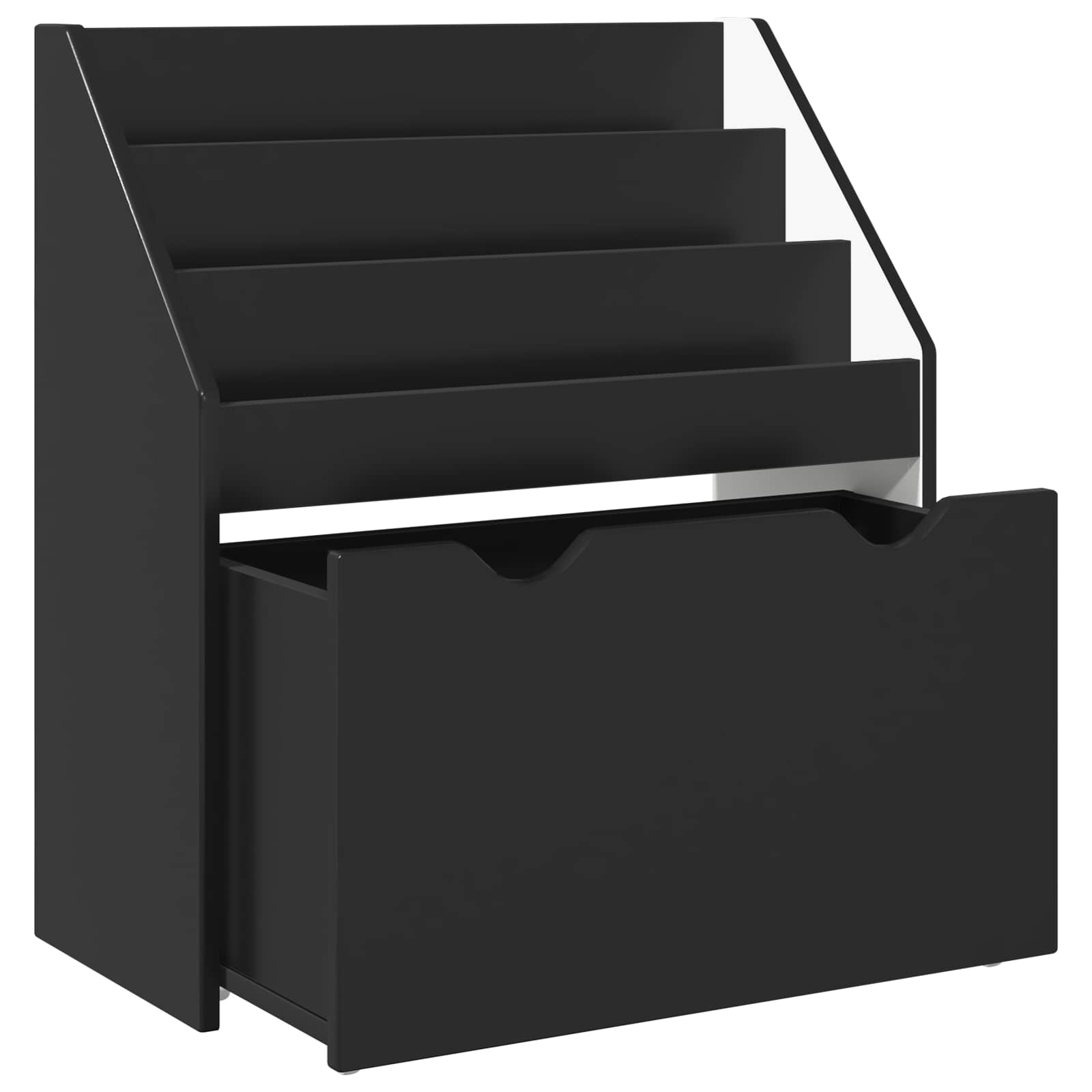 Βιβλιοθήκη Παιδιών Μαύρο 60 x 29,5 x 69 εκ Επεξεργασμένο Ξύλο - Pakobazaar