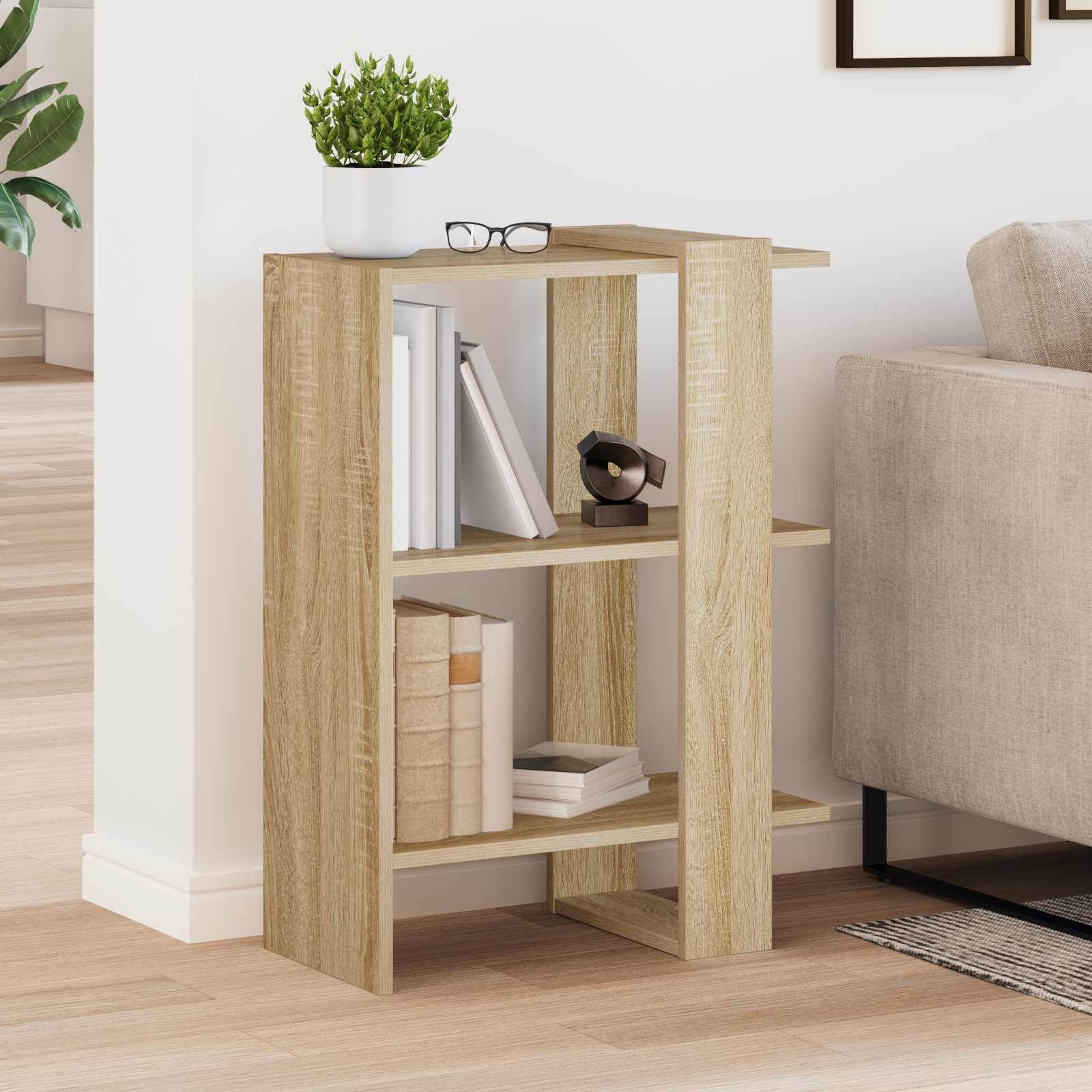 Ράφι Βιβλίων Δρύς Sonoma 52 x 25 x 71,5 εκ Επεξεργασμένο ξύλο