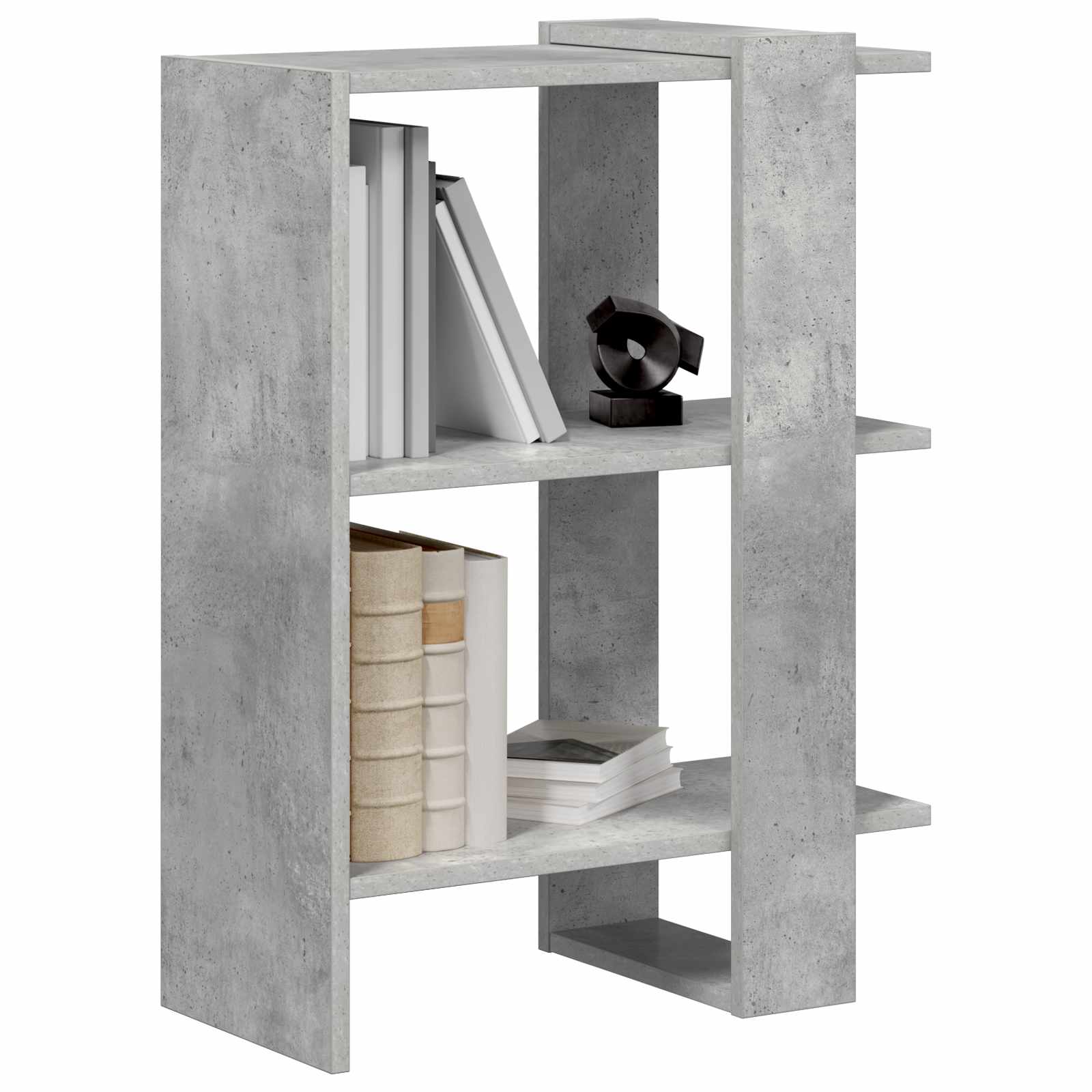 Ράφι Βιβλίων Σκυρόδεμα Γκρι 52 x 25 x 71,5 εκ