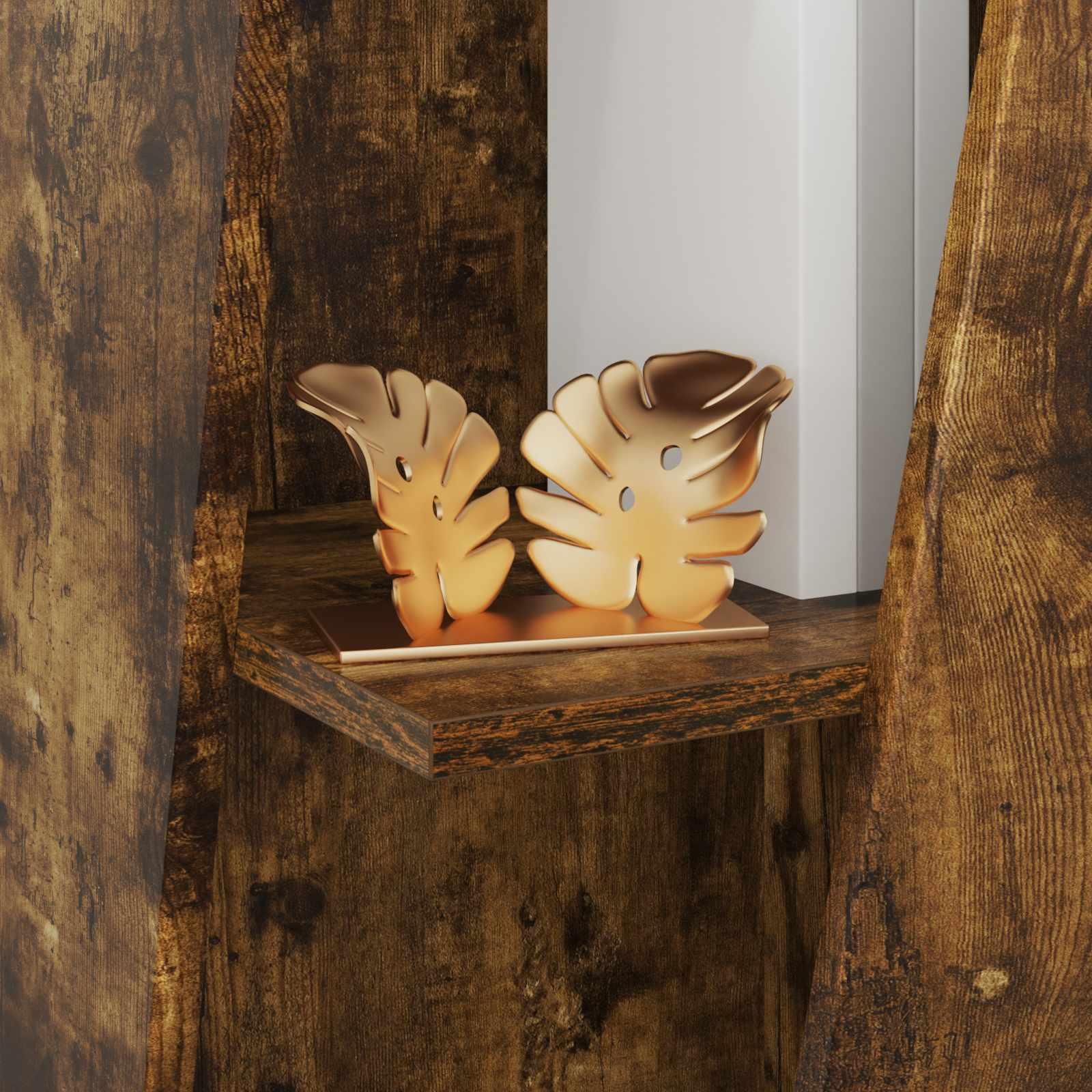 Πλευρικό Ράφι Καπνιστό Δρύς 33 x 32 x 70,5 εκ