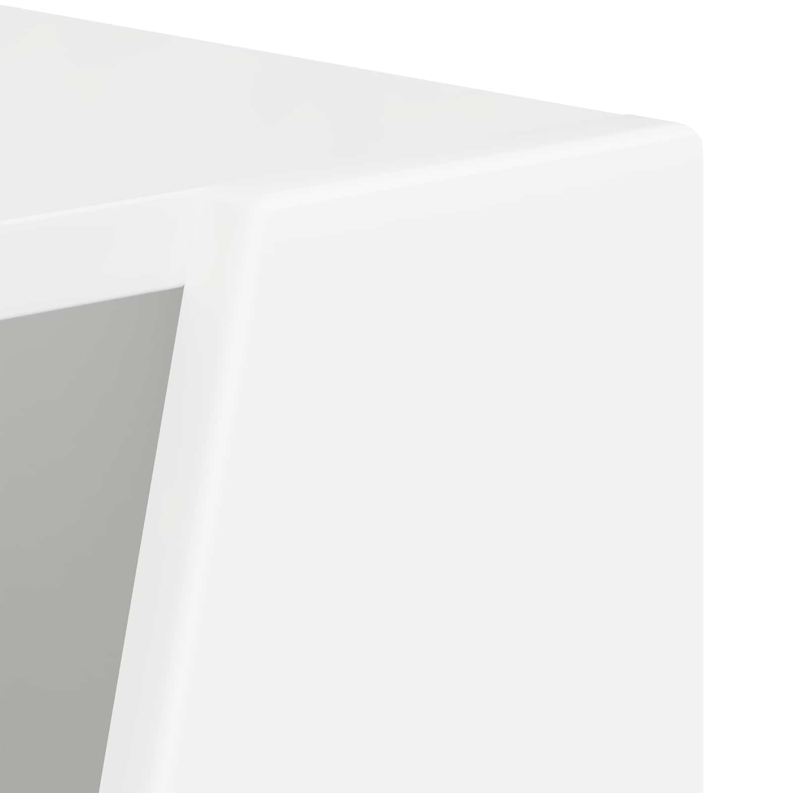 Πλευρικό Ράφι Λευκό 33 x 32 x 100,5 εκ Επεξεργασμένο ξύλο