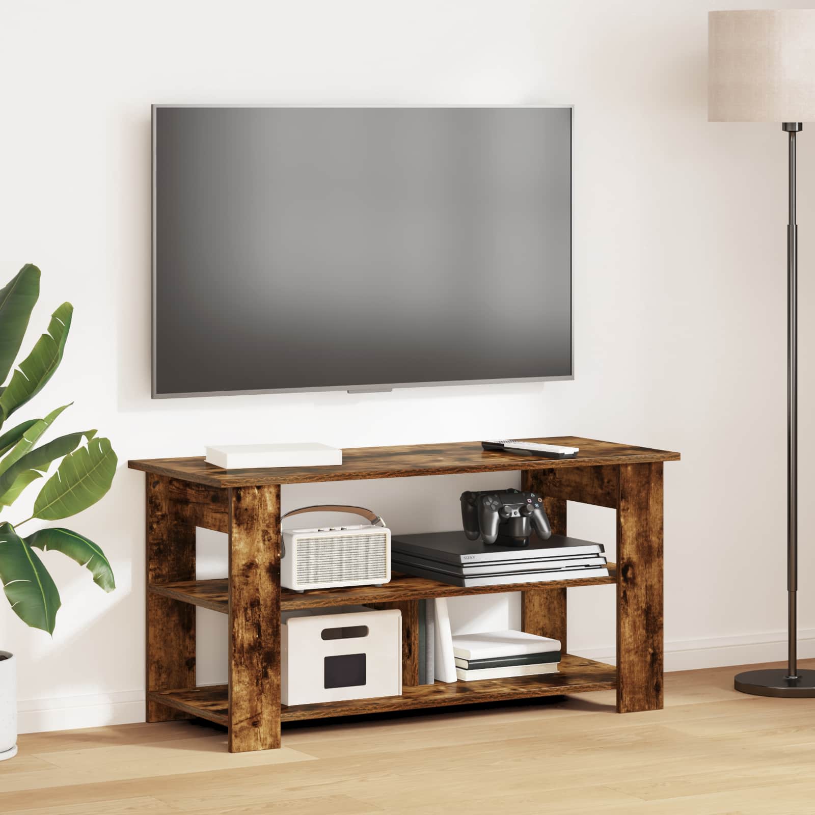 Βάση τηλεόρασης Καπνιστό Δρύς 100 x 40 x 50 cm