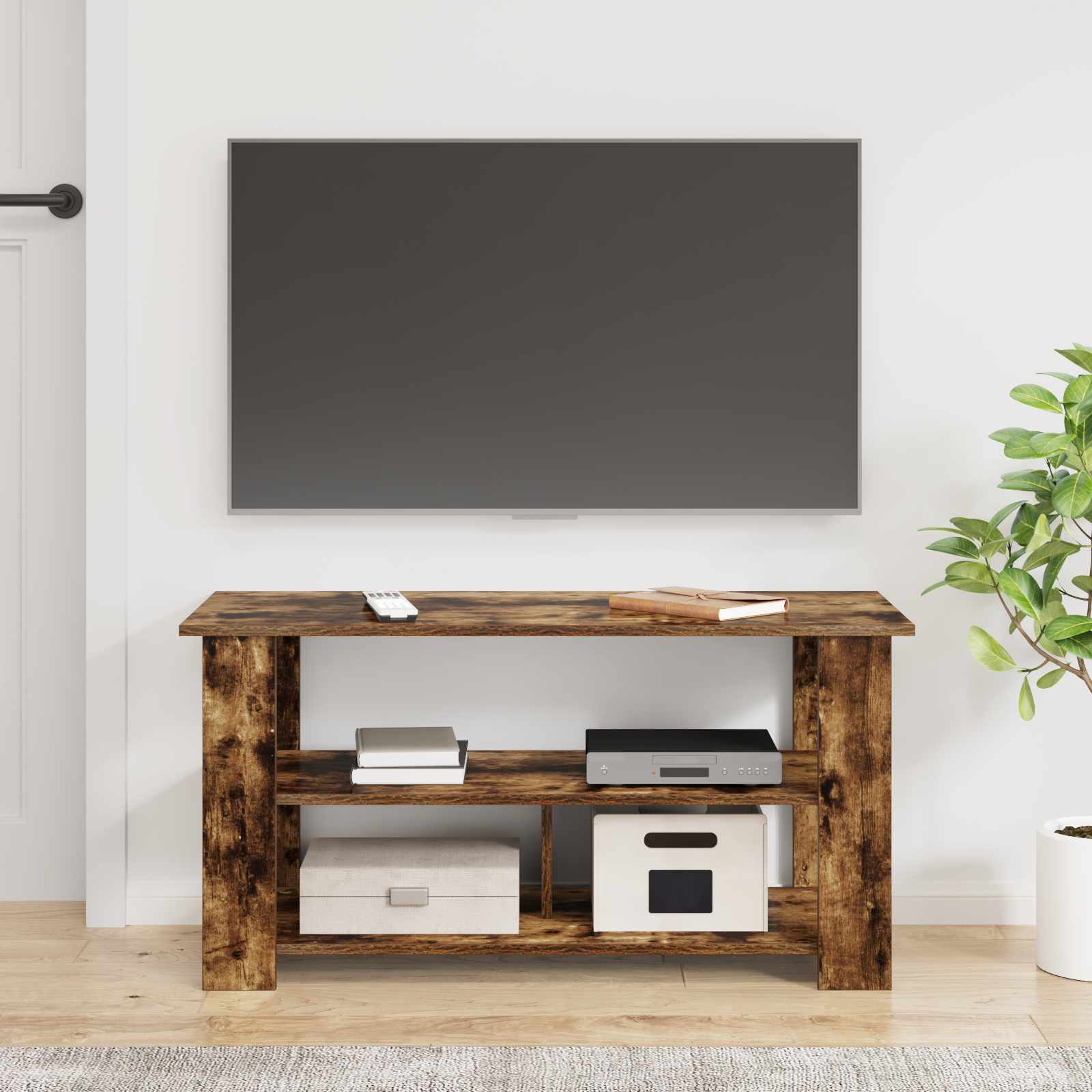 Βάση τηλεόρασης Καπνιστό Δρύς 100 x 40 x 50 cm