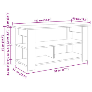 Βάση τηλεόρασης Γκρίζο Σονομα 100 x 40 x 50 cm
