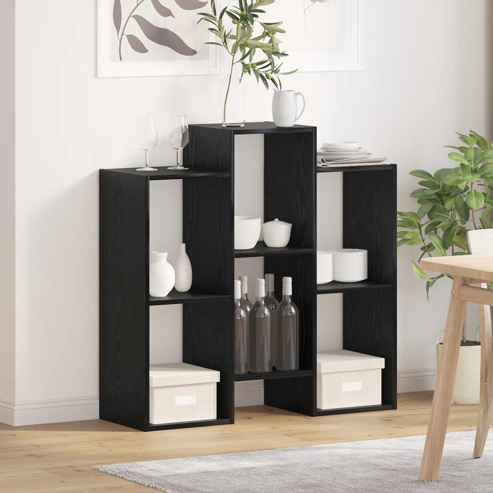 Πλαϊνό γραφείο Μαύρη Οξυά 90 x 30 x 90 cm - Pakobazaar