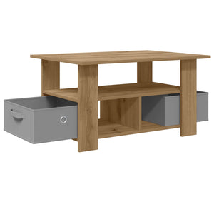 Τραπεζάκι σαλονιού με συρτάρι Artisan Oak 77 x 55 x 42 εκ. - Pakobazaar