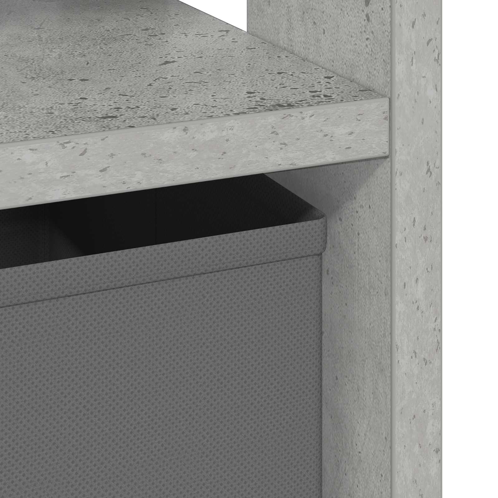 Κομοδίνο με συρτάρι 2 pcs Σκυρόδεμα Γκρι 41 x 40 x 45 εκ - Pakobazaar
