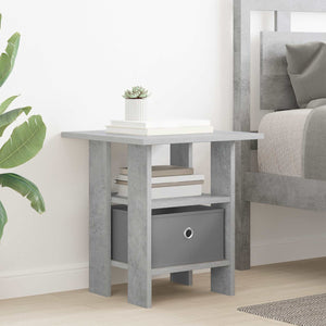 Κομοδίνο με συρτάρι 2 pcs Σκυρόδεμα Γκρι 41 x 40 x 45 εκ - Pakobazaar
