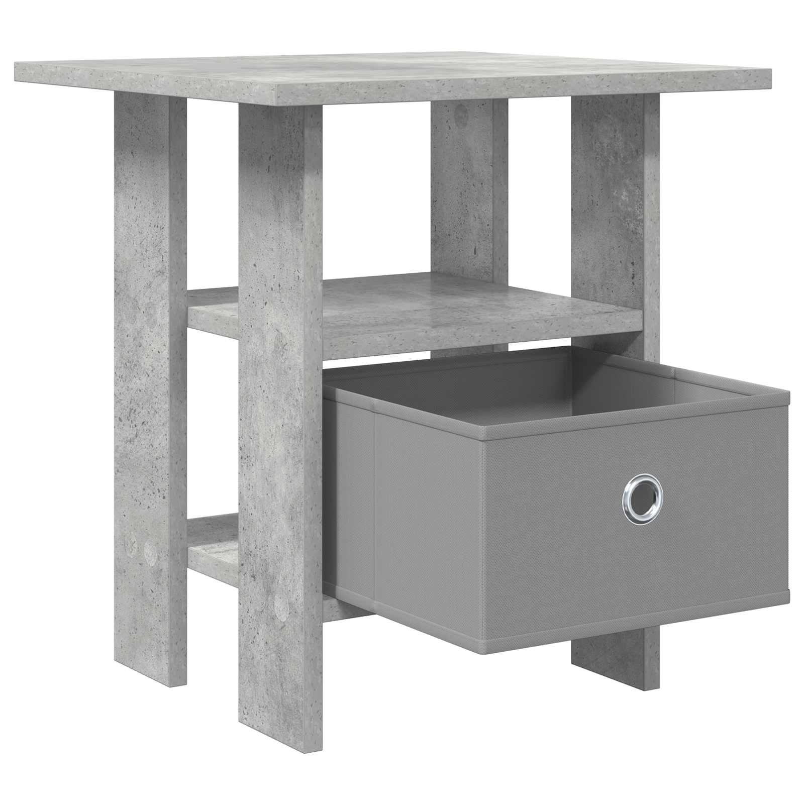 Κομοδίνο με συρτάρι 2 pcs Σκυρόδεμα Γκρι 41 x 40 x 45 εκ - Pakobazaar
