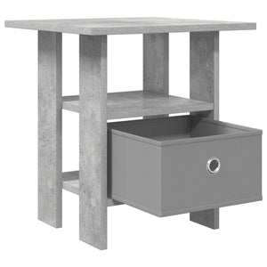 Κομοδίνο με συρτάρι 2 pcs Σκυρόδεμα Γκρι 41 x 40 x 45 εκ - Pakobazaar