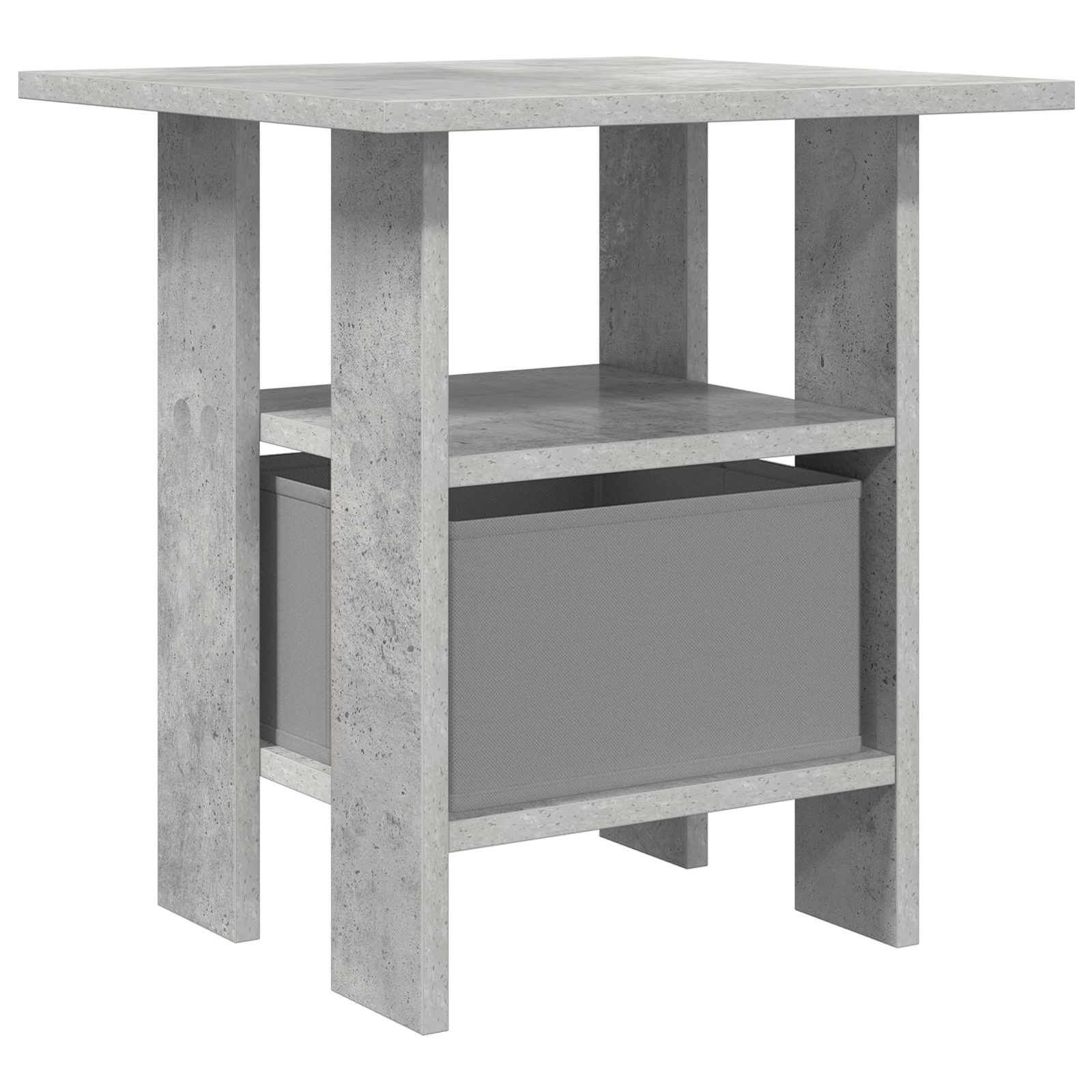 Κομοδίνο με συρτάρι 2 pcs Σκυρόδεμα Γκρι 41 x 40 x 45 εκ - Pakobazaar