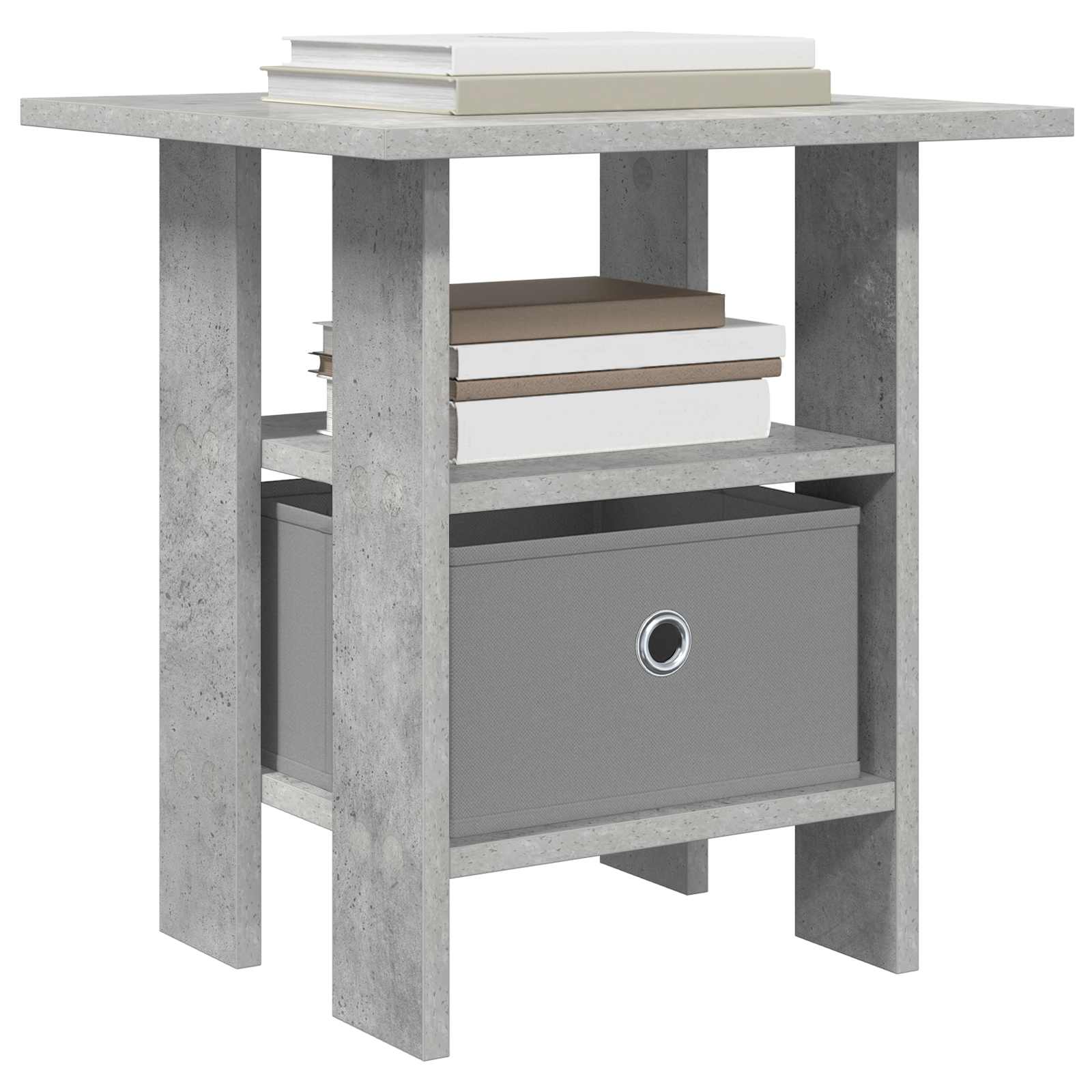 Κομοδίνο με συρτάρι 2 pcs Σκυρόδεμα Γκρι 41 x 40 x 45 εκ - Pakobazaar