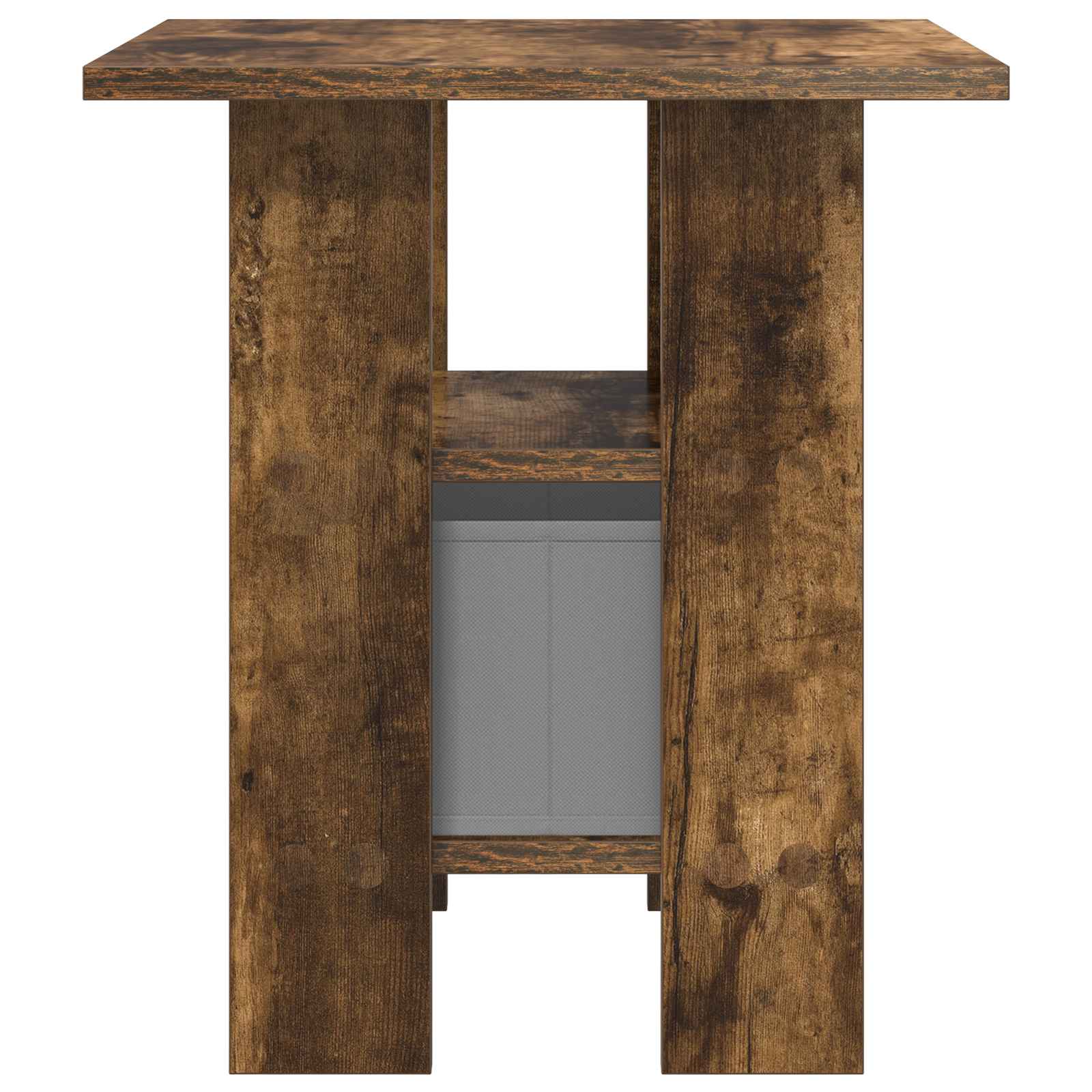 Κομοδίνο 2 pcs Καπνιστό Δρύς 41 x 40 x 45 εκ Επεξεργασμένο ξύλο - Pakobazaar