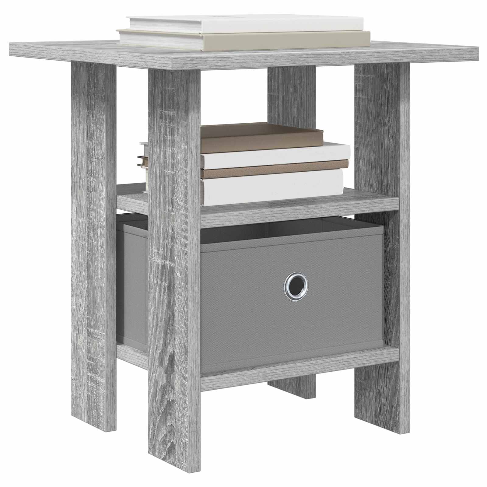 Κομοδίνο Γκρίζο Σονομα 41 x 40 x 45 εκ Επεξεργασμένο ξύλο - Pakobazaar