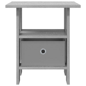 Κομοδίνο 2 pcs Γκρίζο Σονομα 41 x 40 x 45 εκ Επεξεργασμένο ξύλο - Pakobazaar