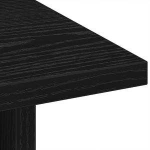 Κομοδίνο 2 pcs Μαύρη Οξυά 41 x 40 x 45 εκ Επεξεργασμένο ξύλο - Pakobazaar