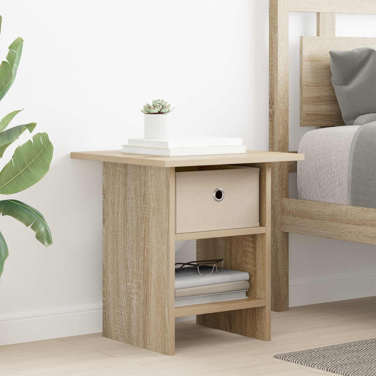 Κομοδίνο Δρύς Sonoma 41 x 40 x 45 εκ Επεξεργασμένο ξύλο - Pakobazaar
