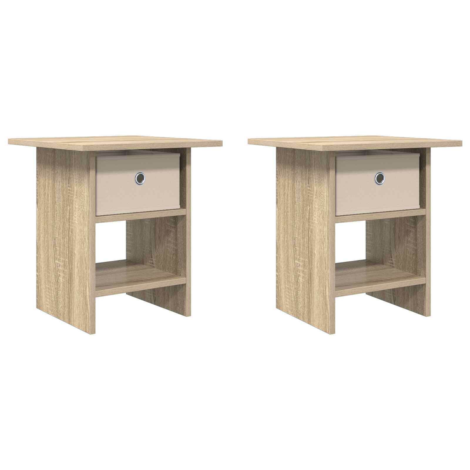 Κομοδίνο 2 pcs Δρύς Sonoma 41 x 40 x 45 εκ Επεξεργασμένο ξύλο - Pakobazaar