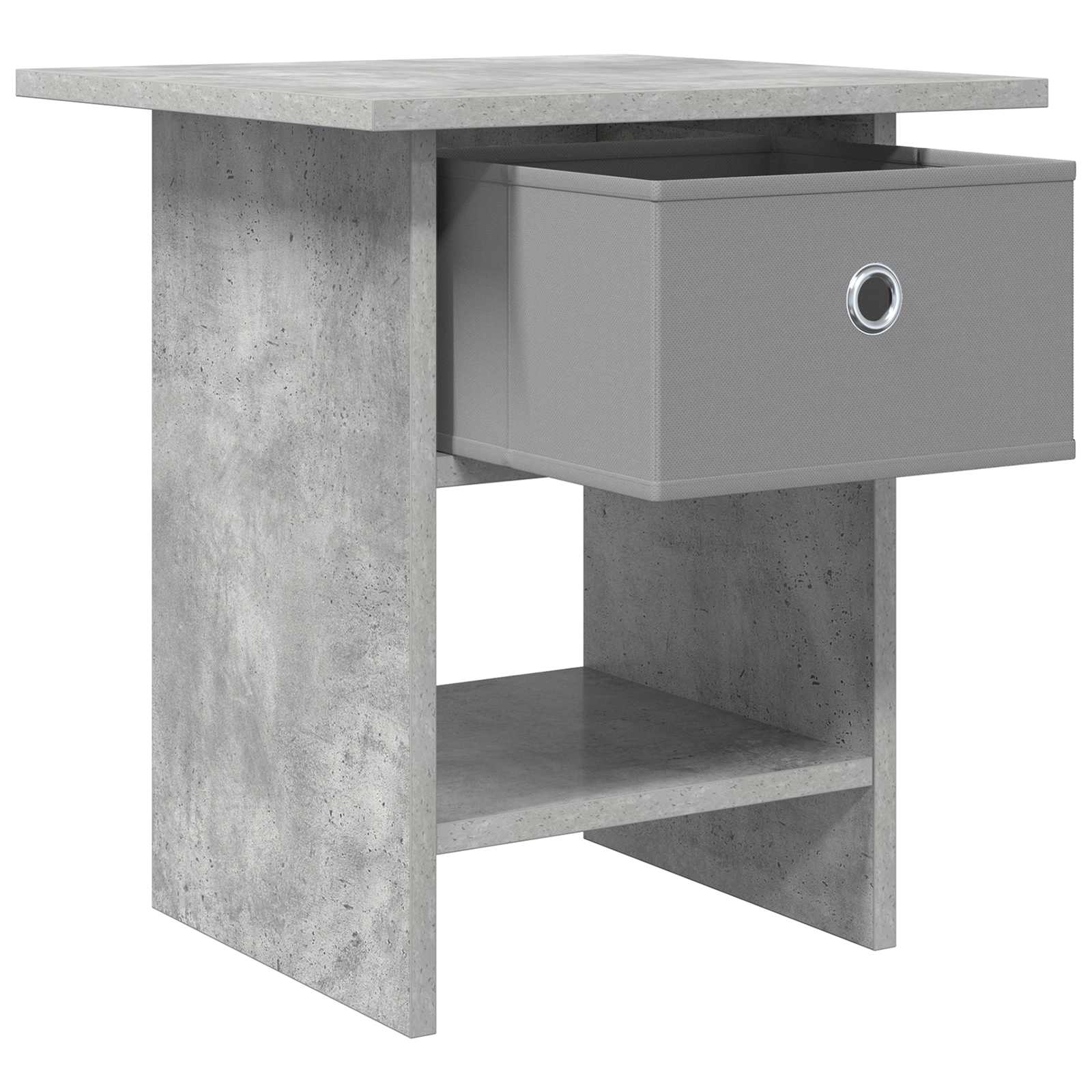 Κομοδίνο με συρτάρι 2 pcs Σκυρόδεμα Γκρι 41 x 40 x 45 εκ - Pakobazaar