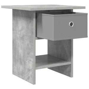 Κομοδίνο με συρτάρι 2 pcs Σκυρόδεμα Γκρι 41 x 40 x 45 εκ - Pakobazaar