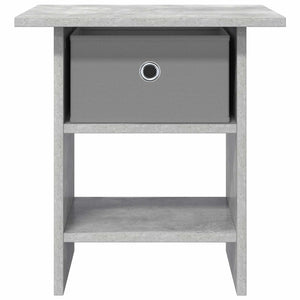 Κομοδίνο με συρτάρι 2 pcs Σκυρόδεμα Γκρι 41 x 40 x 45 εκ - Pakobazaar