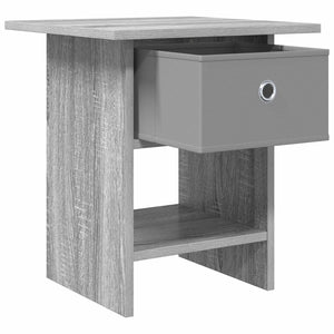 Κομοδίνο 2 pcs Γκρίζο Σονομα 41 x 40 x 45 εκ Επεξεργασμένο ξύλο - Pakobazaar