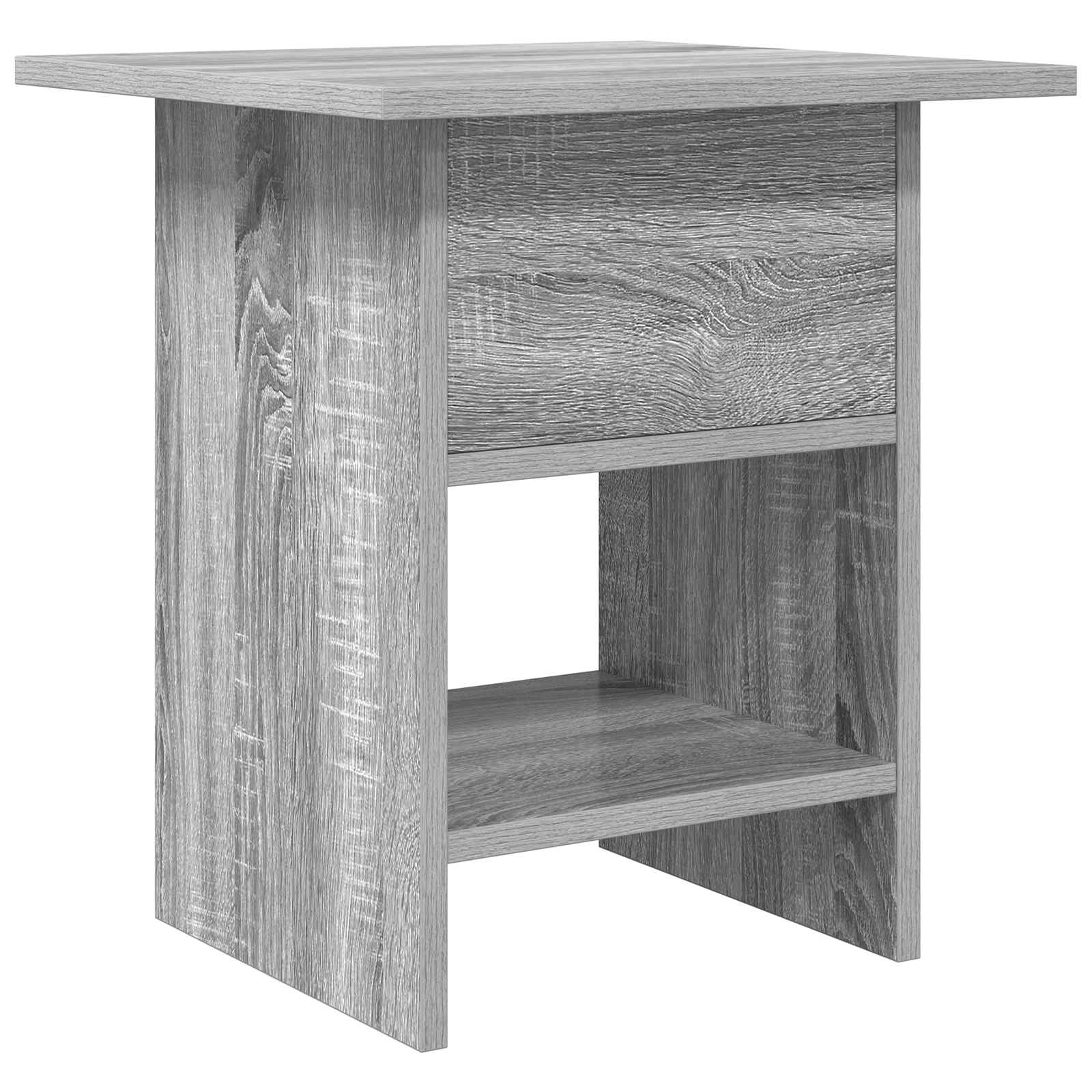 Κομοδίνο 2 pcs Γκρίζο Σονομα 41 x 40 x 45 εκ Επεξεργασμένο ξύλο - Pakobazaar