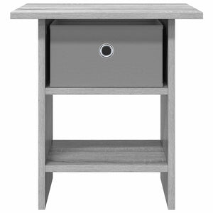 Κομοδίνο 2 pcs Γκρίζο Σονομα 41 x 40 x 45 εκ Επεξεργασμένο ξύλο - Pakobazaar