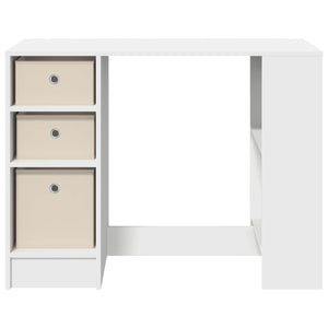 Γραφείο με συρτάρι Λευκό 100 x 40 x 75 cm Επεξεργασμένο ξύλο - Pakobazaar