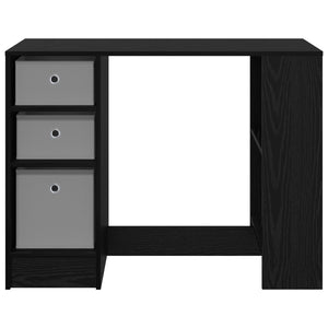 Γραφείο με ράφι Μαύρη Οξυά 100 x 40 x 75 cm Επεξεργασμένο ξύλο - Pakobazaar