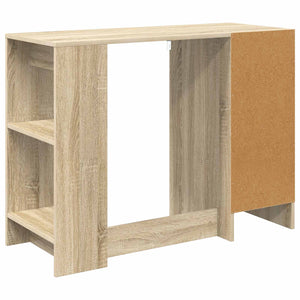 Γραφείο με ράφι Δρύς Sonoma 100 x 40 x 75 cm Επεξεργασμένο ξύλο - Pakobazaar