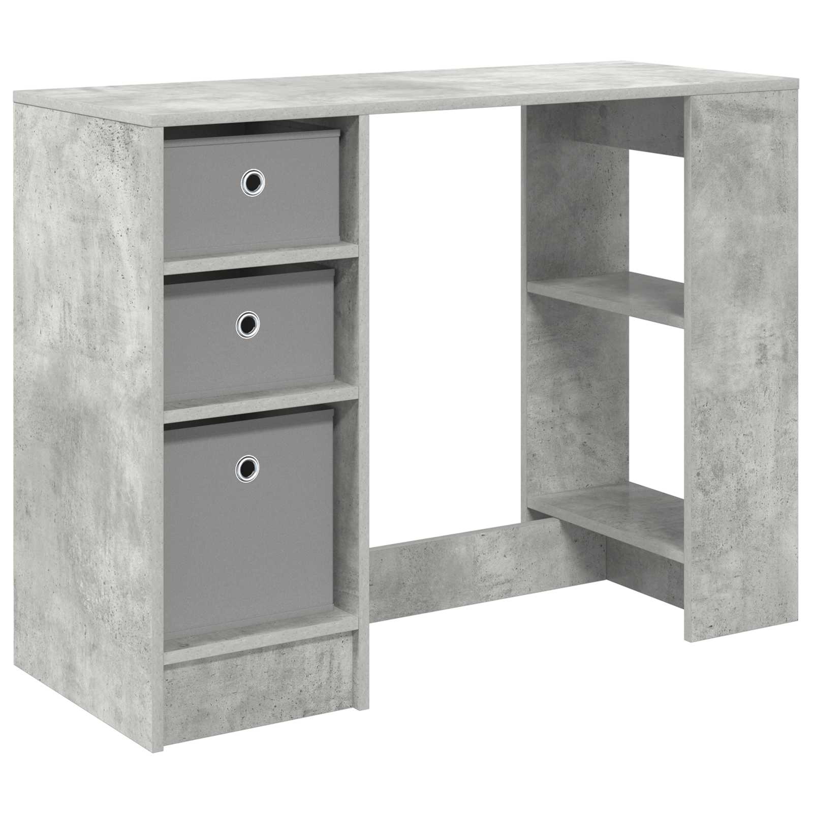 Γραφείο Σκυρόδεμα Γκρι 100 x 40 x 75 cm Επεξεργασμένο ξύλο - Pakobazaar