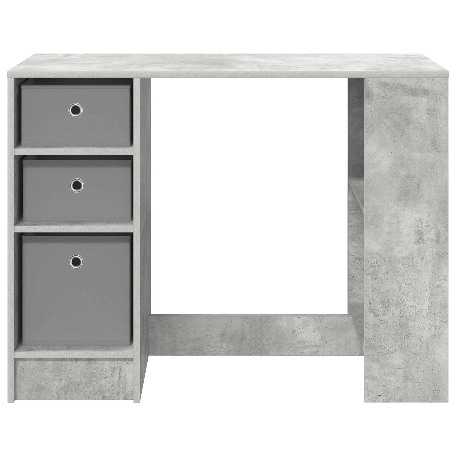 Γραφείο Σκυρόδεμα Γκρι 100 x 40 x 75 cm Επεξεργασμένο ξύλο - Pakobazaar