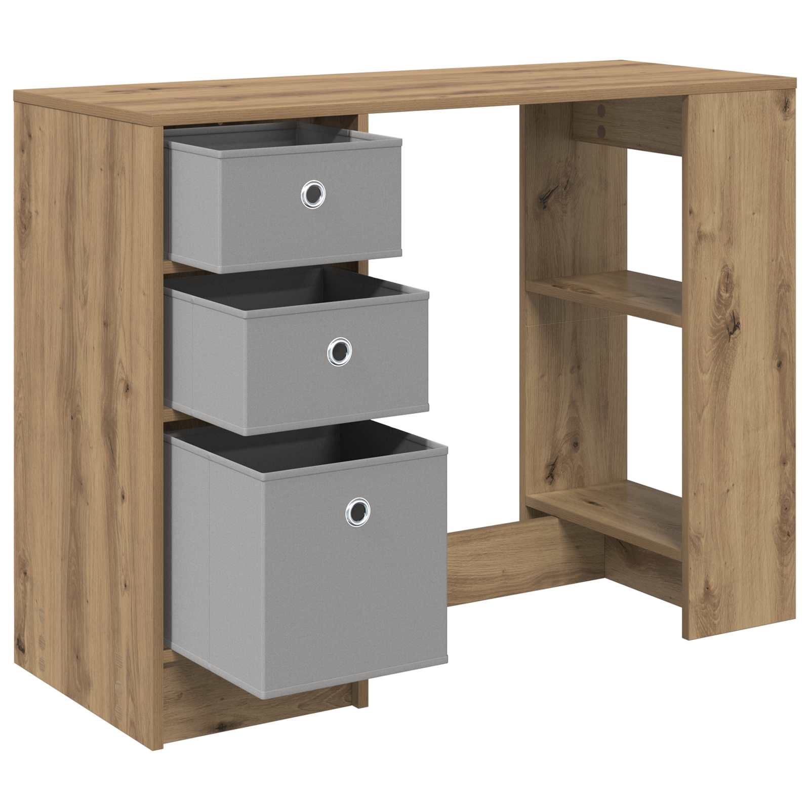 Γραφείο με ράφι Artisan Oak 100 x 40 x 75 cm Επεξεργασμένο ξύλο - Pakobazaar