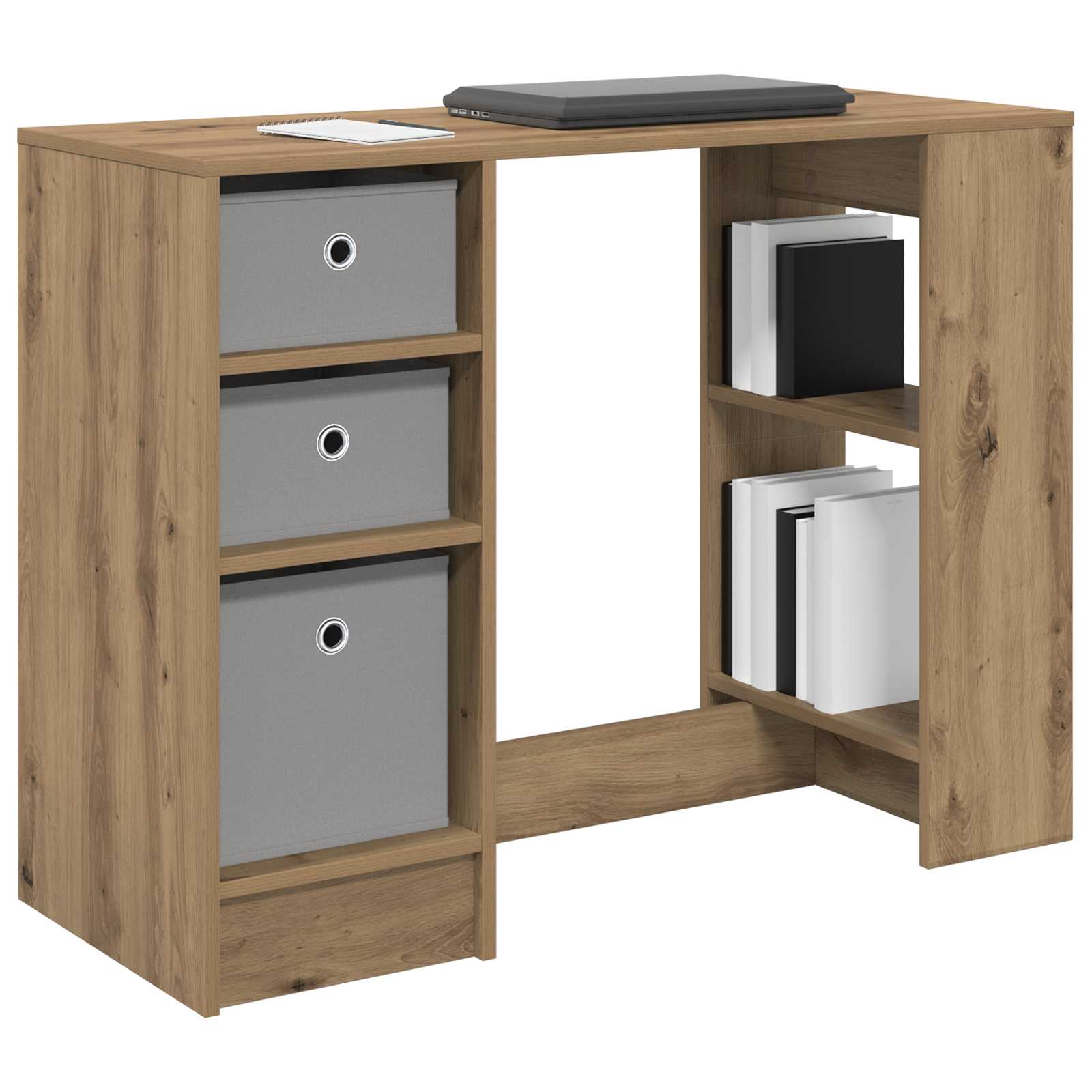 Γραφείο με ράφι Artisan Oak 100 x 40 x 75 cm Επεξεργασμένο ξύλο - Pakobazaar