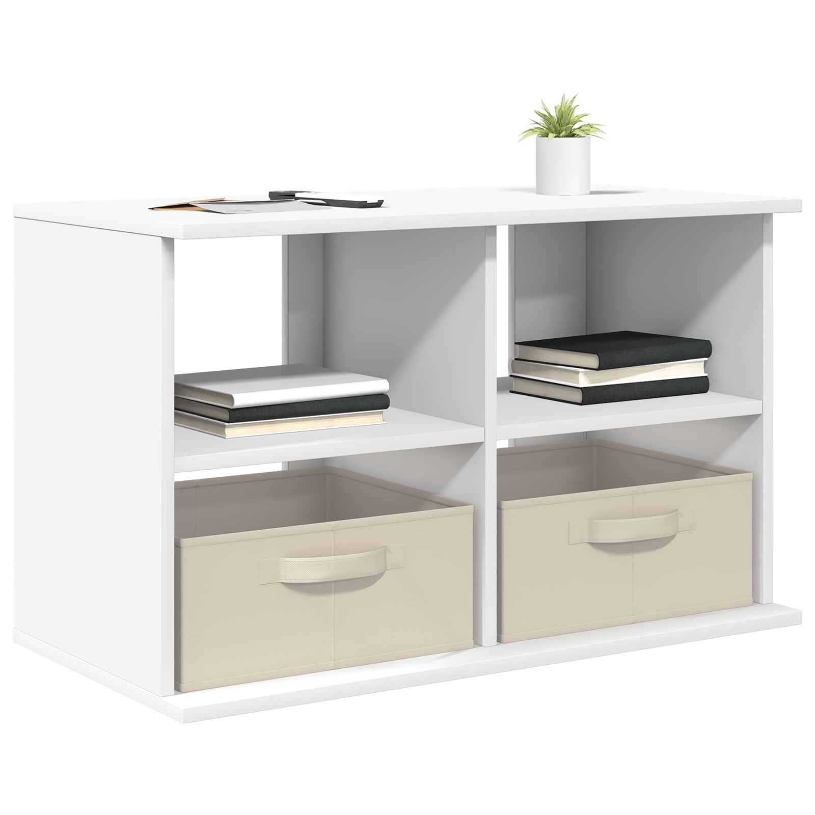 Βάση τηλεόρασης με συρτάρι Λευκό 79 x 40 x 48 εκ - Pakobazaar