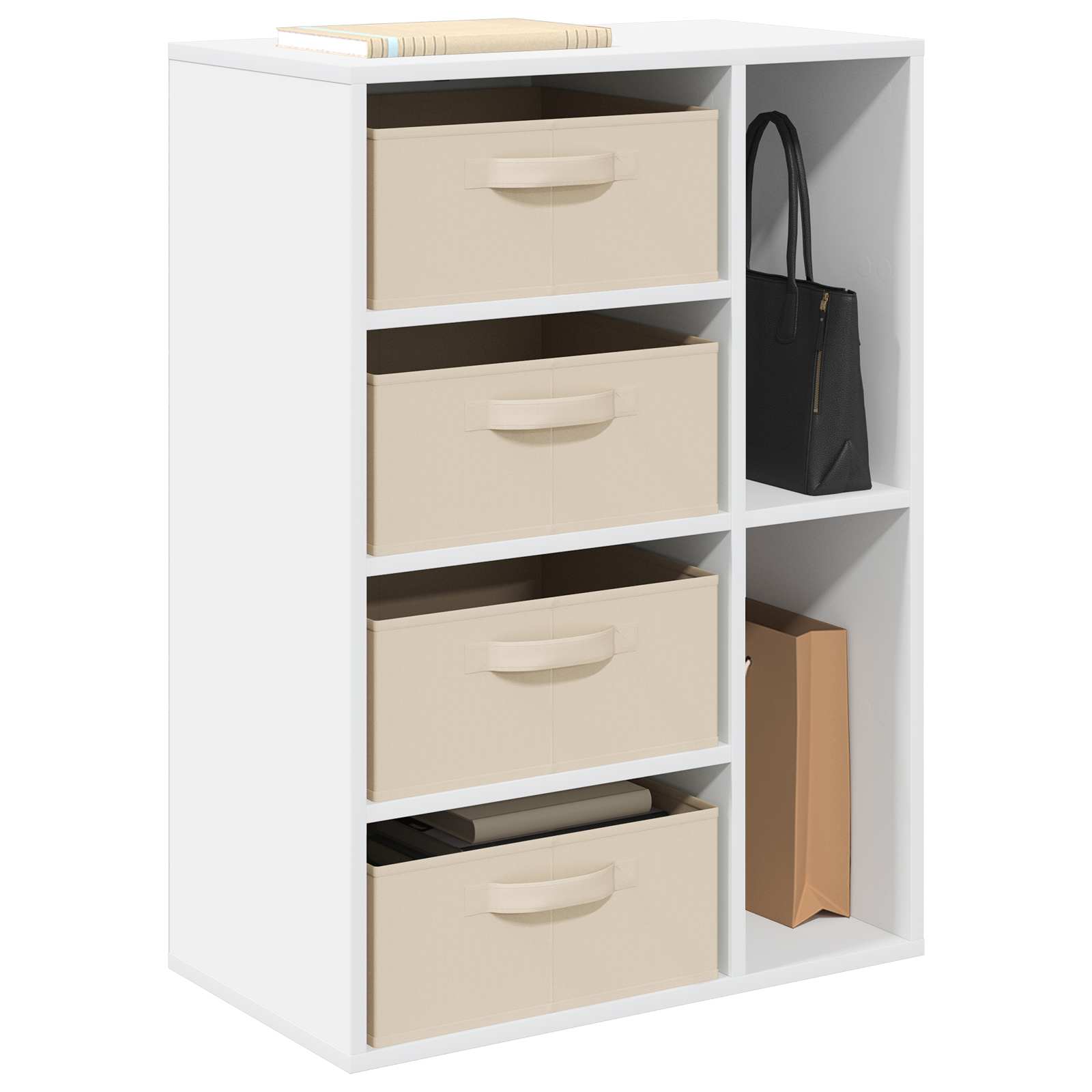 Πλαϊνό γραφείο με συρτάρι Λευκό 60 x 33,5 x 84 εκ - Pakobazaar