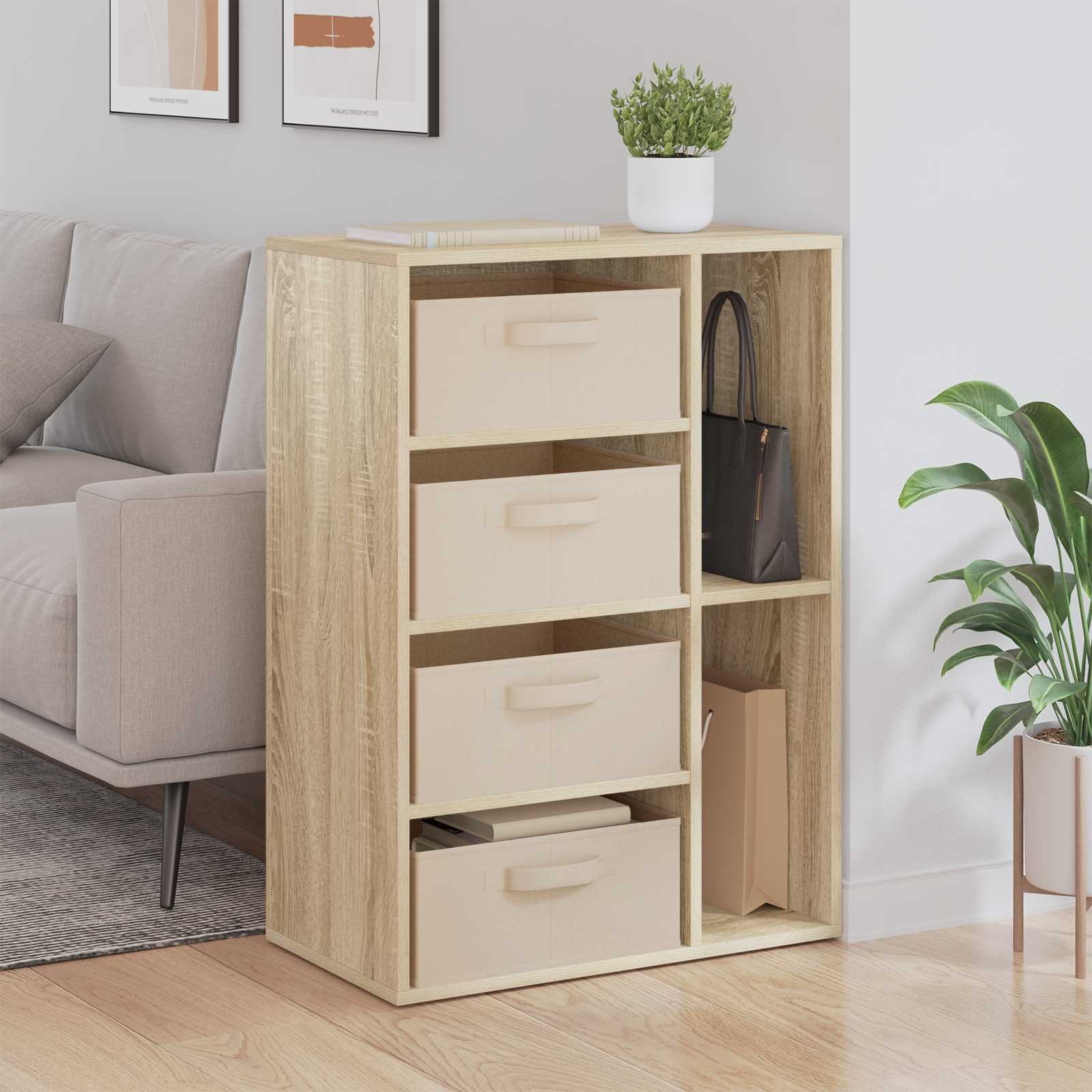 Πλαϊνό γραφείο με συρτάρι Δρύς Sonoma 60 x 33,5 x 84 εκ - Pakobazaar