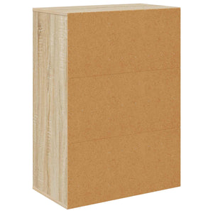 Πλαϊνό γραφείο με συρτάρι Δρύς Sonoma 60 x 33,5 x 84 εκ - Pakobazaar