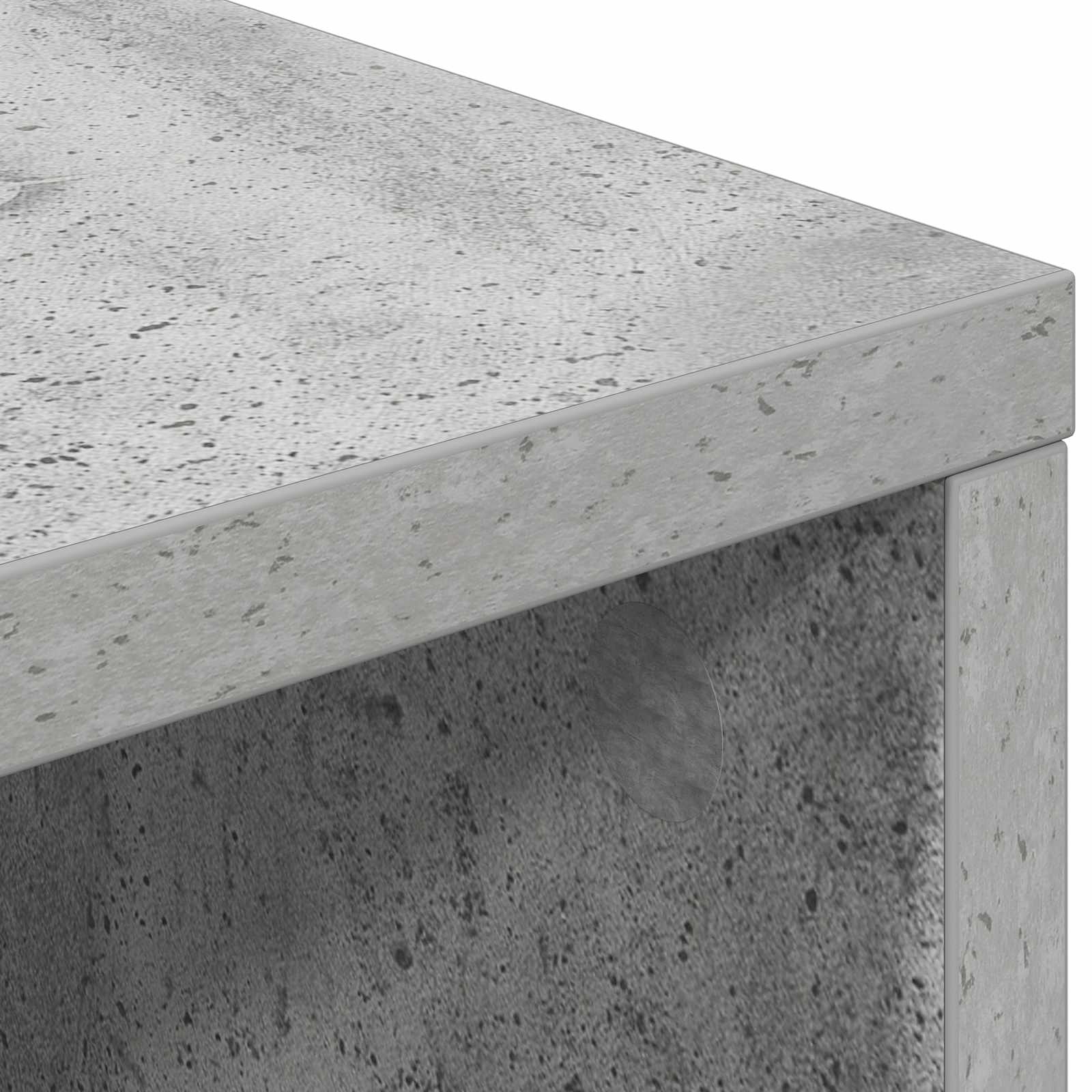 Πλαϊνό γραφείο με συρτάρι Σκυρόδεμα Γκρι 60 x 33,5 x 84 εκ - Pakobazaar