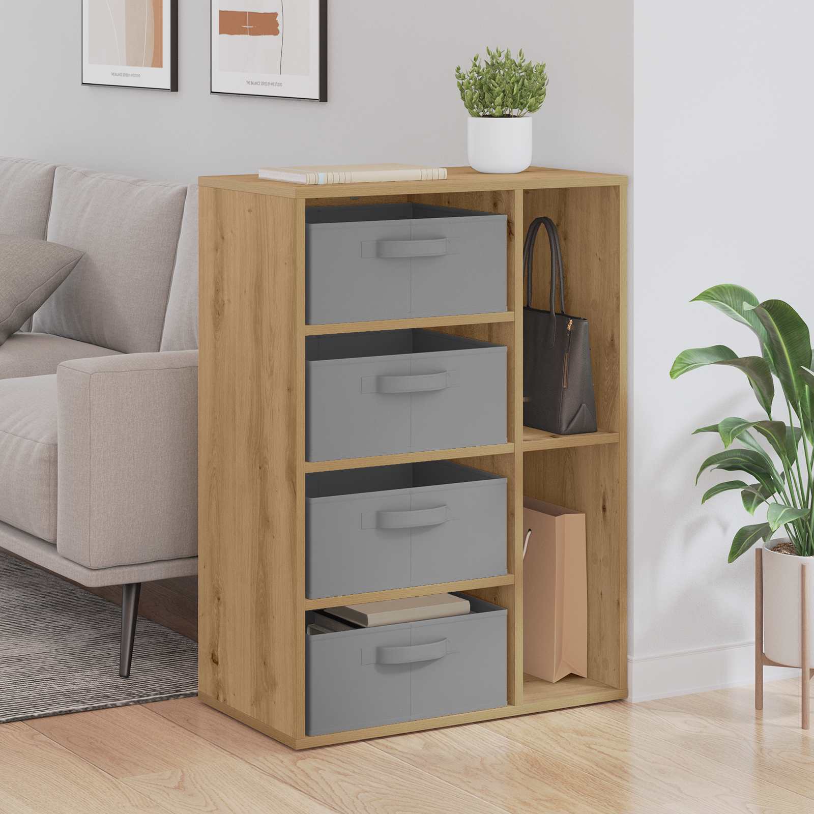 Πλαϊνό γραφείο με συρτάρι Artisan Oak 60 x 33,5 x 84 εκ - Pakobazaar
