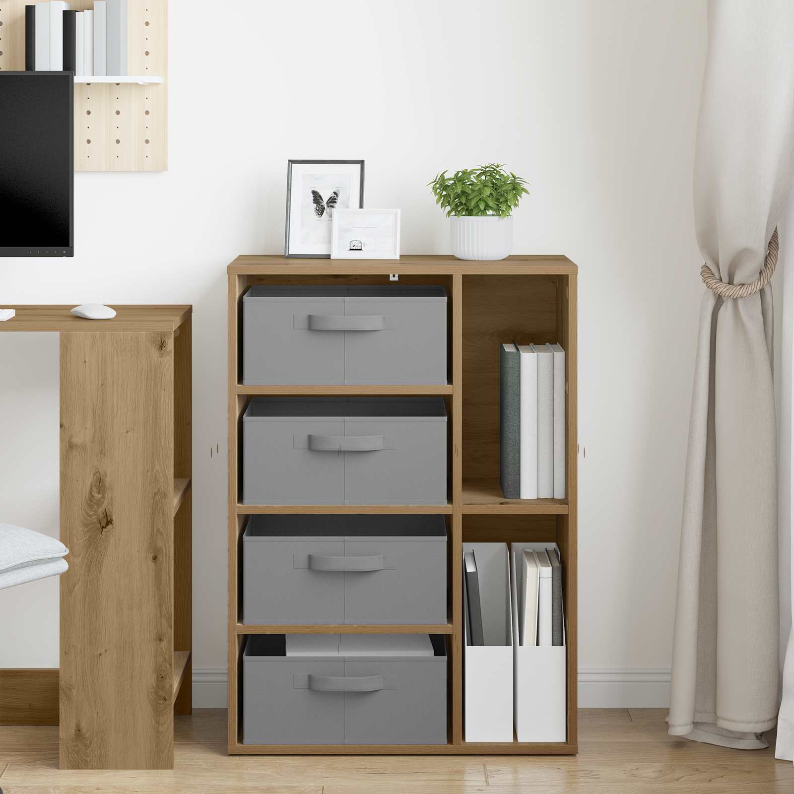 Πλαϊνό γραφείο με συρτάρι Artisan Oak 60 x 33,5 x 84 εκ - Pakobazaar