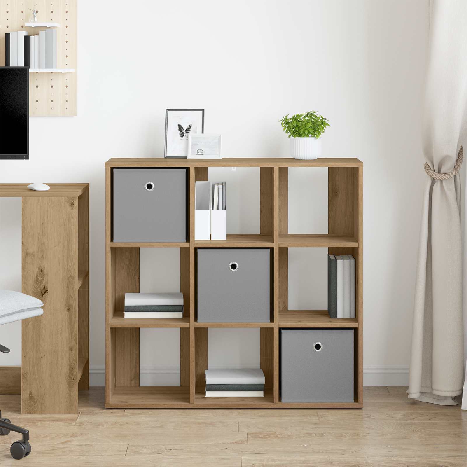 Πλαϊνό γραφείο με συρτάρι Artisan Oak 88,5 x 29 x 84,5 εκ. - Pakobazaar