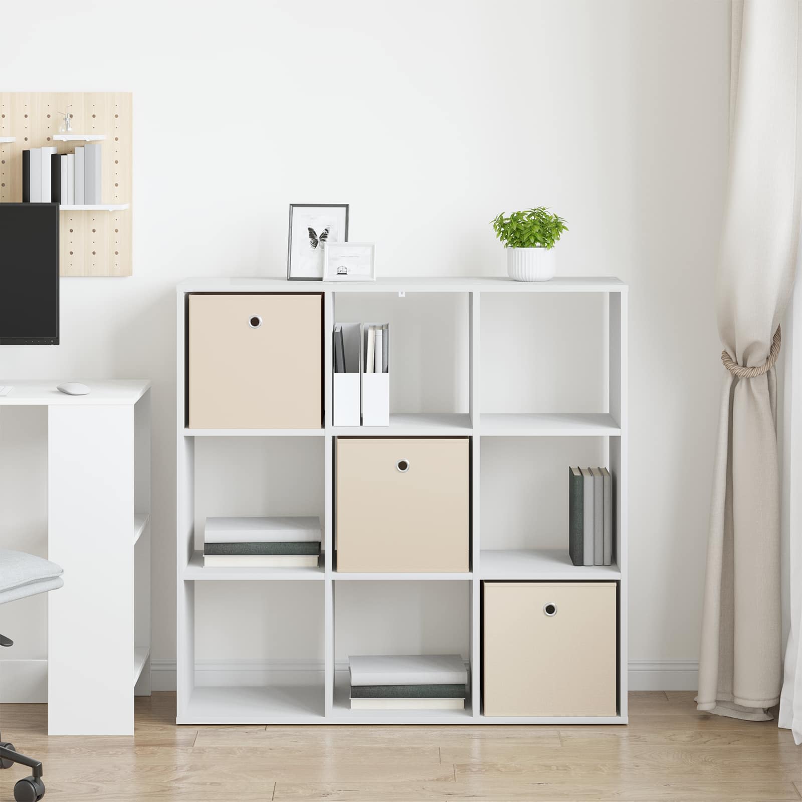 Πλαϊνό γραφείο με συρτάρι Λευκό 102 x 31 x 99,5 εκ. - Pakobazaar