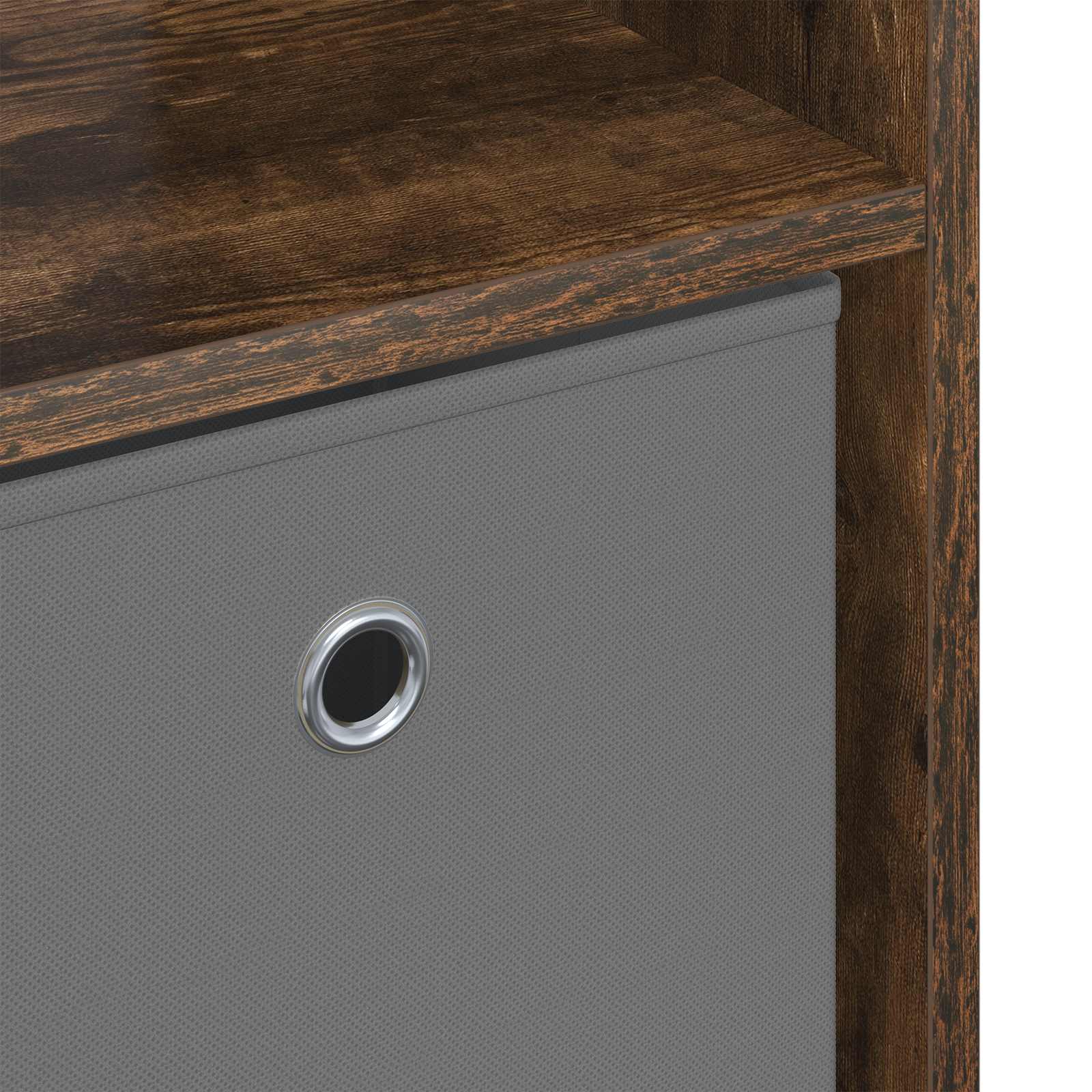 Πλαϊνό γραφείο με συρτάρι Καπνιστό Δρύς 102 x 31 x 99,5 εκ. - Pakobazaar